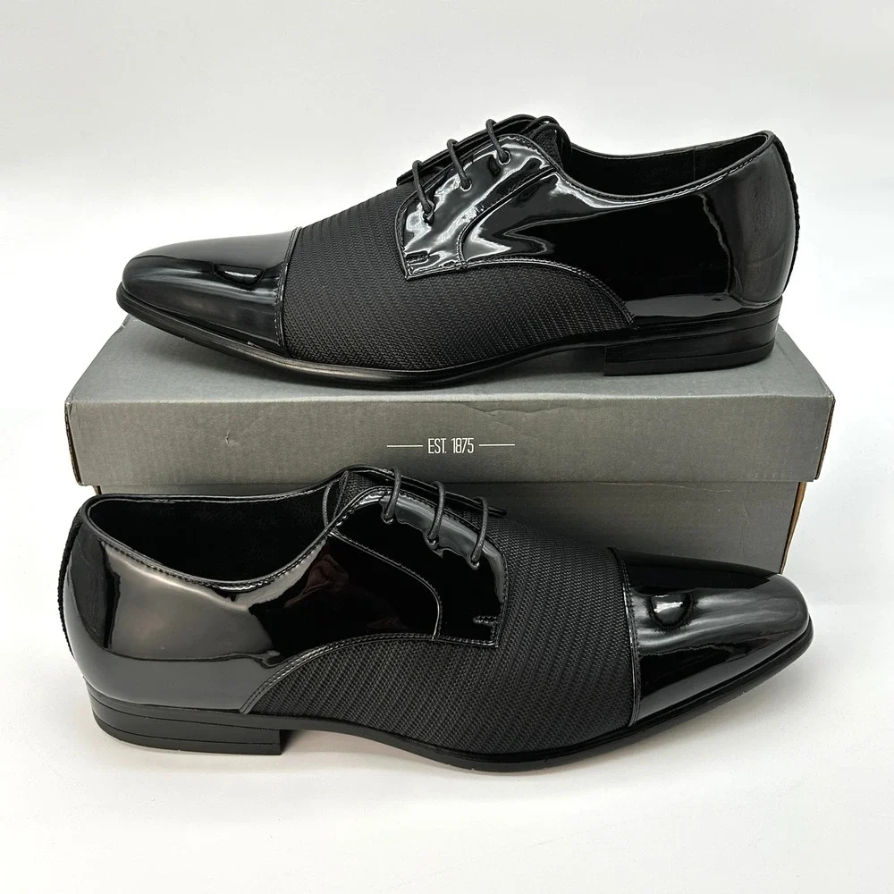 Stacy Adams Pharaoh Cap Toe Oxford‎ Size 15 Mens Dress Shoes Black Formal NEW